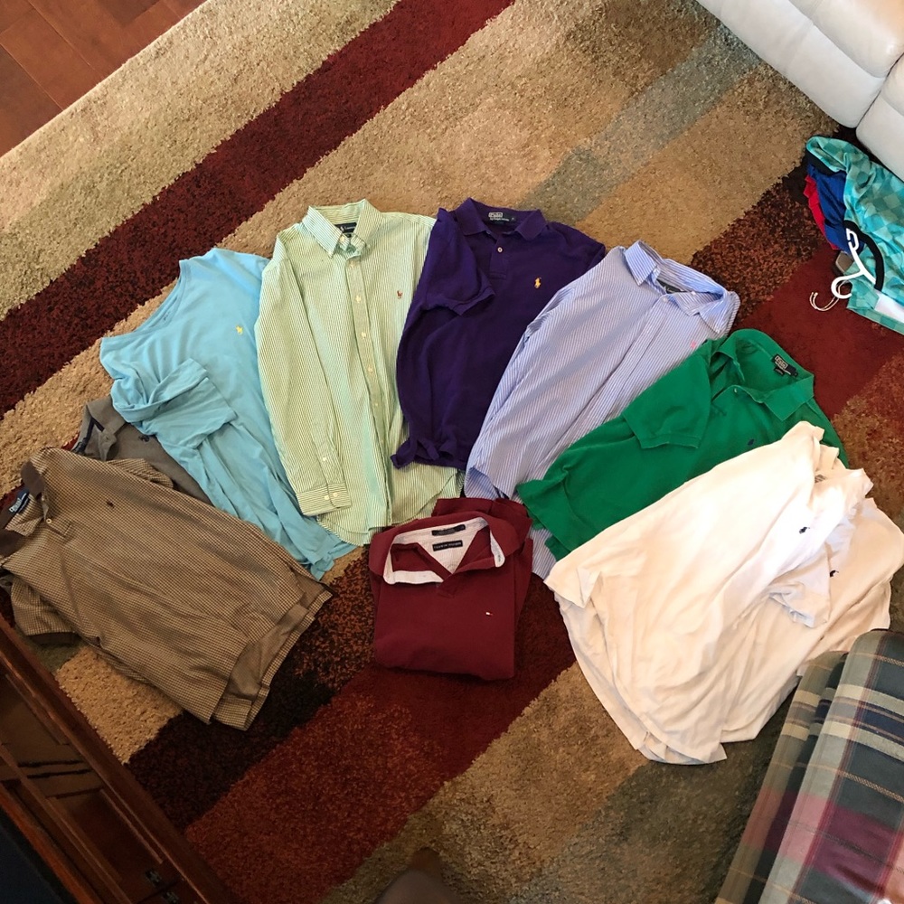 Bundle of 10 Ralph Lauren shirts